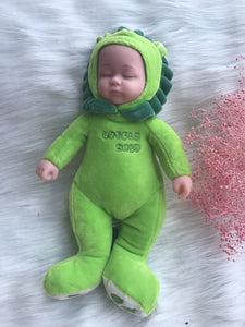25CM Mini Stuffed Baby Doll Toys For Children Silicone Reborn Alive Babies Lifelike Kids Toys Sleep Reborn Doll For Kid Toy